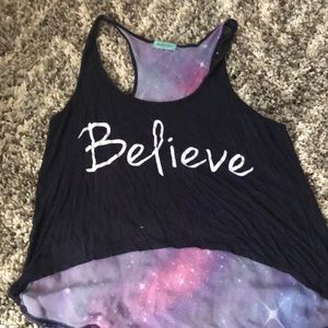 A cute galaxy believe shirt